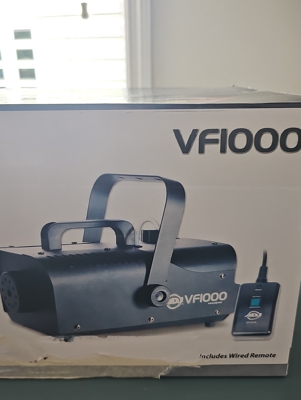 ADJ VF1000 Mobile Fog Machine Blk Stage Effect Size OS DJ Gear Wired Remote